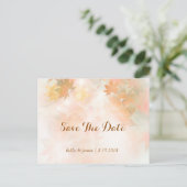 Herfst Nevel Boom Bruiloft Save The Date Kaarten (Staand voorkant)