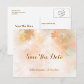 Herfst Nevel Boom Herfst Bruiloft Save The Date Ka Aankondigingskaart (Voorkant / Achterkant)