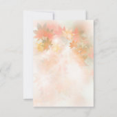 Herfst Nevel Herfst Bruiloft RSVP Kaarten Kaartje (Achterkant)