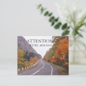 Herfst New Hampshire Verhuizen Aankondigingskaart (Staand voorkant)