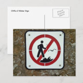 Herfst niet van het Briefkaart Cliff (Voorkant / Achterkant)