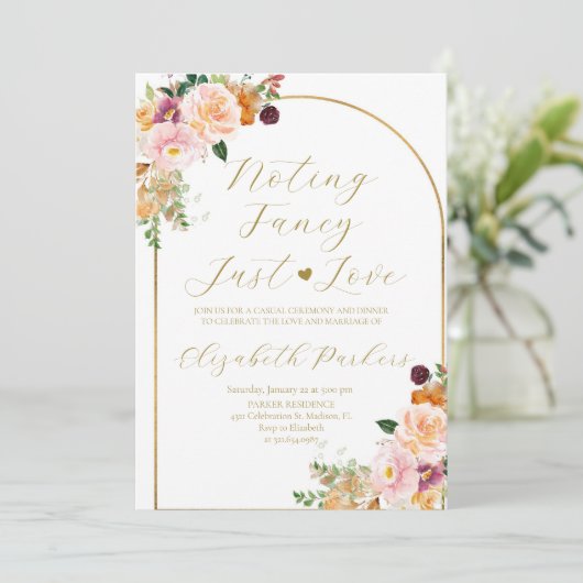 Herfst niets Fancy gewoon van de Uitnodiging van d (Staand voorkant)