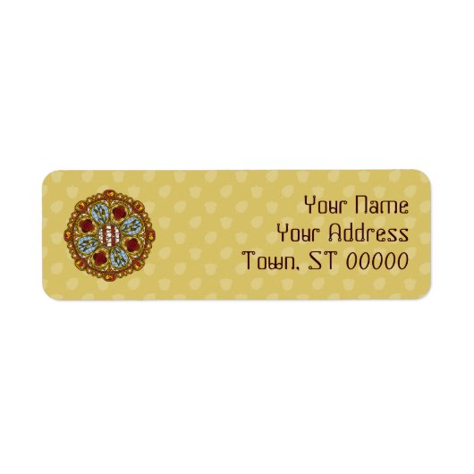 Herfst Nieuw adres label retouradres (Voorkant)