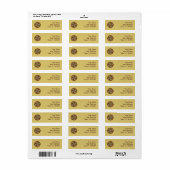 Herfst Nieuw adres label retouradres (Full Sheet)