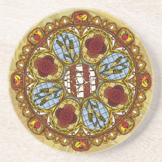 Herfst Nieuw-Zeelandsteen Onderzetter (Voorkant)