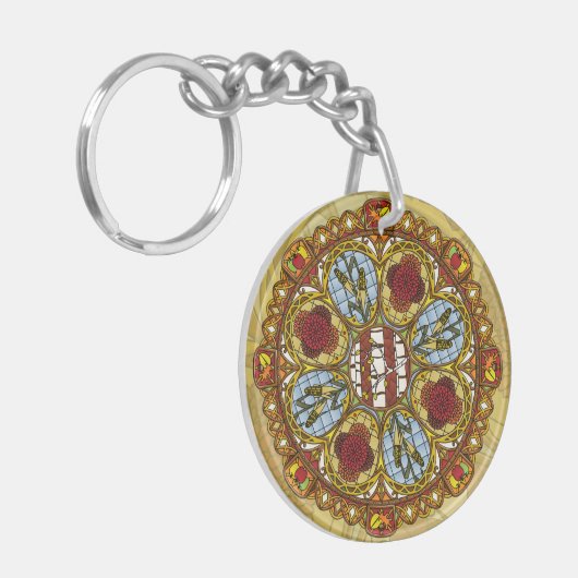 Herfst Nieuwe acrylSleutelhanger Sleutelhanger (Voorkant Links)