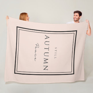 Herfst Nog Vrede III Fleece Deken-Gezellige Herfst