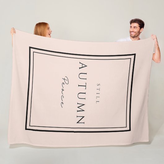 Herfst Nog Vrede III Fleece Deken-Gezellige Herfst (In situ)