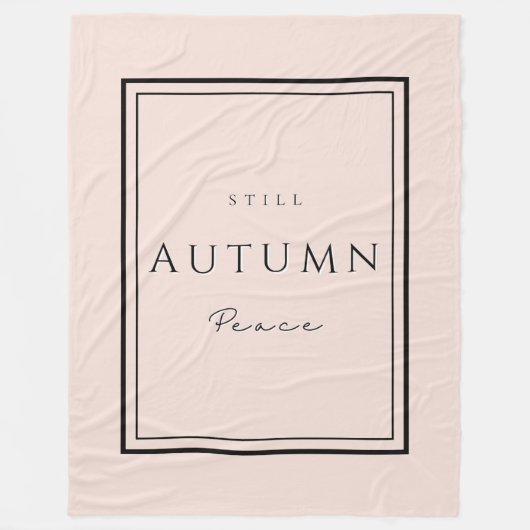 Herfst Nog Vrede III Fleece Deken-Gezellige Herfst Deken (Voorkant)