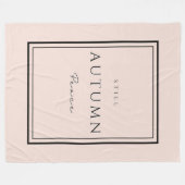 Herfst Nog Vrede III Fleece Deken-Gezellige Herfst Deken (Voorkant (Horizontaal))