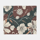 Herfst Noir Bloesem Vliesdeken Fleece Deken (Voorkant (Horizontaal))