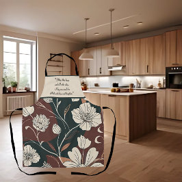 Herfst Noir Bloesems Aanpasbaar Schort