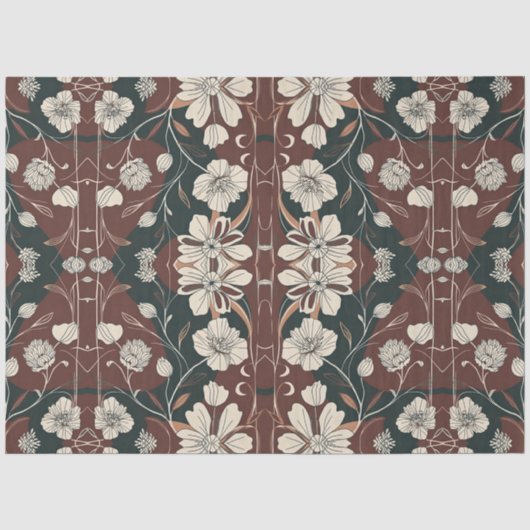 Herfst Noir Bloesems Decoupage Tissuepapier (Voorkant)