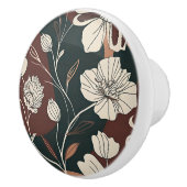 Herfst Noir Bloesems Keramische Knop (Rechts)