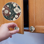 Herfst Noir Bloesems Keramische Knop