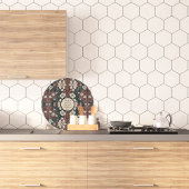 Herfst Noir Bloesems  Ronde Snijplank