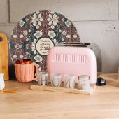 Herfst Noir Bloesems  Ronde Snijplank