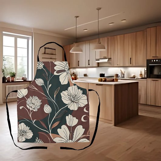 Herfst Noir Bloesems Schort