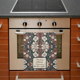 Herfst Noir Bloesems  Theedoek