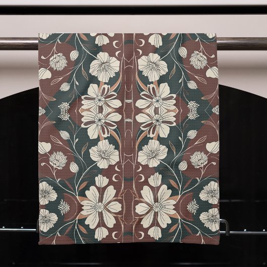 Herfst Noir Bloesems Theedoek