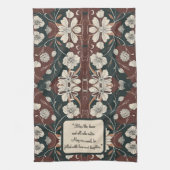 Herfst Noir Bloesems  Theedoek (Verticaal)