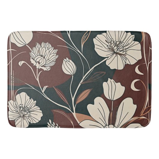 Herfst Noir Bloom Badmat (Voorkant)