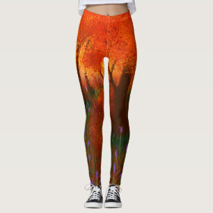 Herfst nostalgie bos leggings