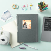 Herfst nostalgie: Geleerde en esdoornbladeren Sticker (iPad Cover)