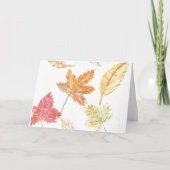 Herfst Note Card Bedankkaart (Voorkant)