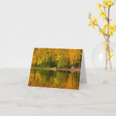 Herfst Notecard - Spatie binnen Kaart (Gele Bloem)