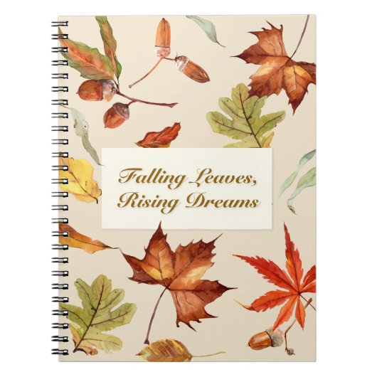 herfst notitieboek (Voorkant)