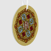 Herfst Nouveau Acrylic Ornament (voorkant)