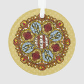 Herfst Nouveau Acrylic Ornament (achterkant)