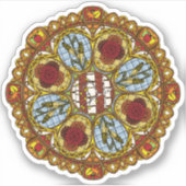 Herfst Nouveau Contour Sticker (Voorkant)