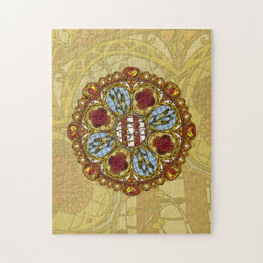Herfst Nouveau Puzzel (Verticaal)