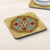 Herfst Nouveau Square Coaster Bier Onderzetter (Linkerzijde)