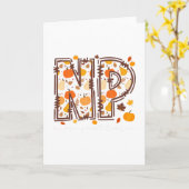 Herfst Np Nurse Practitioner Pompoen Herfst Dankze Kaart (Gele Bloem)