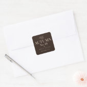 Herfst Nr. 01 Gerookte Vijg Custom Herfst Kaars Vierkante Sticker (Envelop)