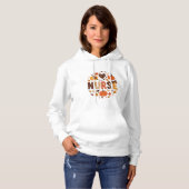 Herfst Nurse - Waterverf Schattige & Kleurrijk Hoodie (Voorkant volledig)