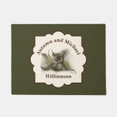 Herfst Oak Leaf en Acorn Personalized Deurmat (Voorkant)