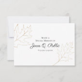 Herfst Oak Leaves deelt een begrafenis Notitiekaartje (Voorkant)