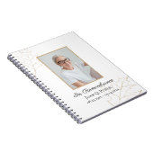 Herfst Oak Leaves Funeral Memorial Gastboek Notitieboek (Rechterzijde)