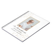 Herfst Oak Leaves Funeral Memorial Gastboek Notitieboek (Linkerzijde)