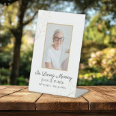 Herfst Oak Leaves viert begrafenis Reclamebord Met Voetstuk