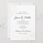 Herfst Oak Leaves viert herdenking leven Kaart (Voorkant)