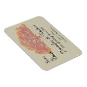 Herfst Oak Tree Weddenschap Save the Date Magneet (Rechterzijde)