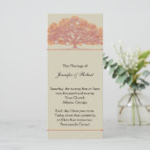 Herfst Oak Tree Wedding Program Programmakaart (Staand voorkant)