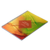 Herfst Odyssey inktpot achtergrond Notitieboek (Linkerzijde)