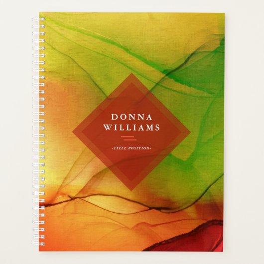 Herfst Odyssey stromende inkt Planner (Voorkant)