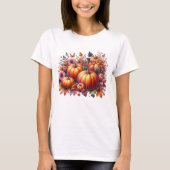 Herfst of Thanksgiving thema dames T-shirt (Voorkant)
